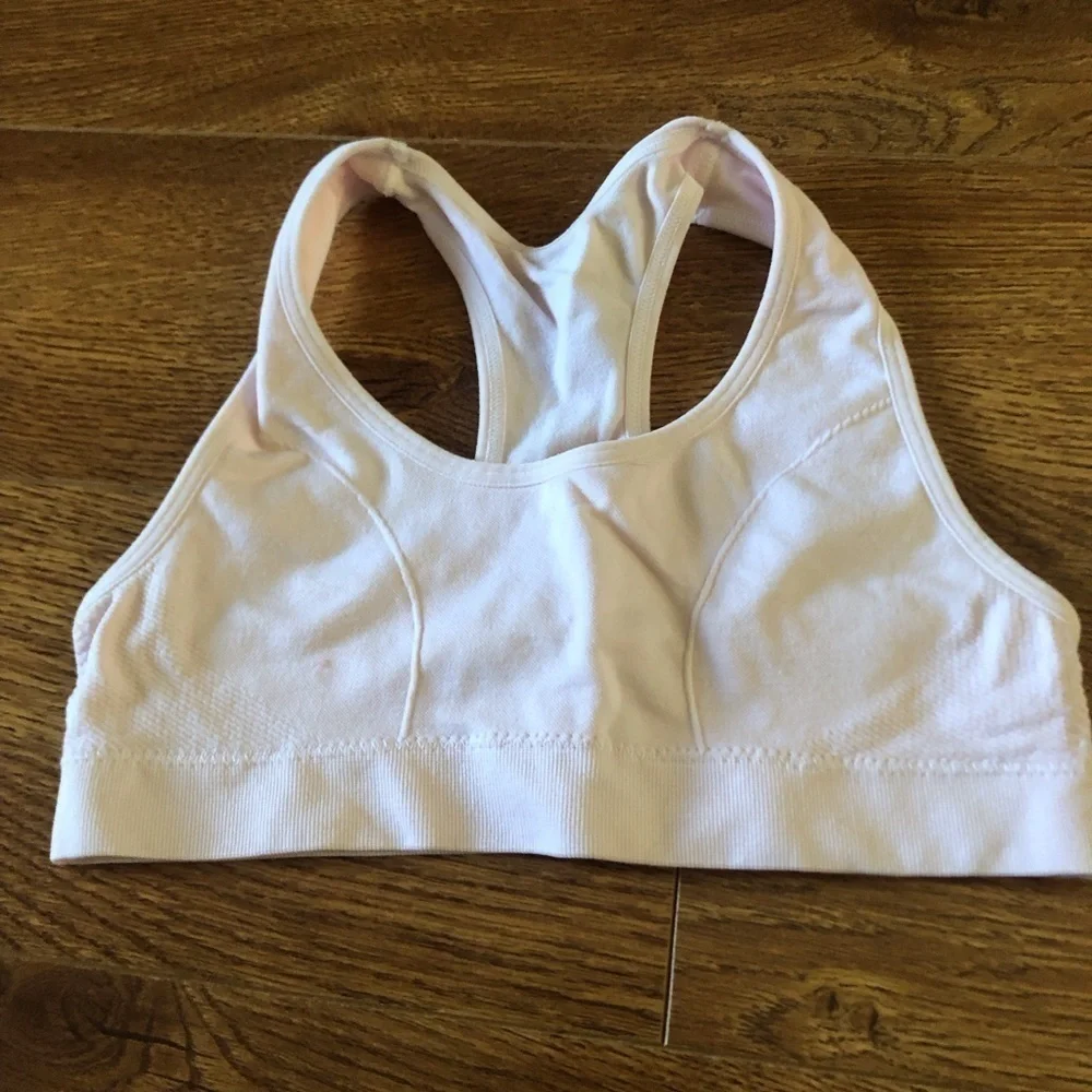 Cat & Jack light pink sports bra in size S